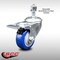 Service Caster 3.5 Inch SS Blue Polyurethane 1/2 Inch Threaded Stem Caster with Total Lock Brake SCC-SSTSTTL20S3514-PPUB-BLUE-121315 - alternate 1